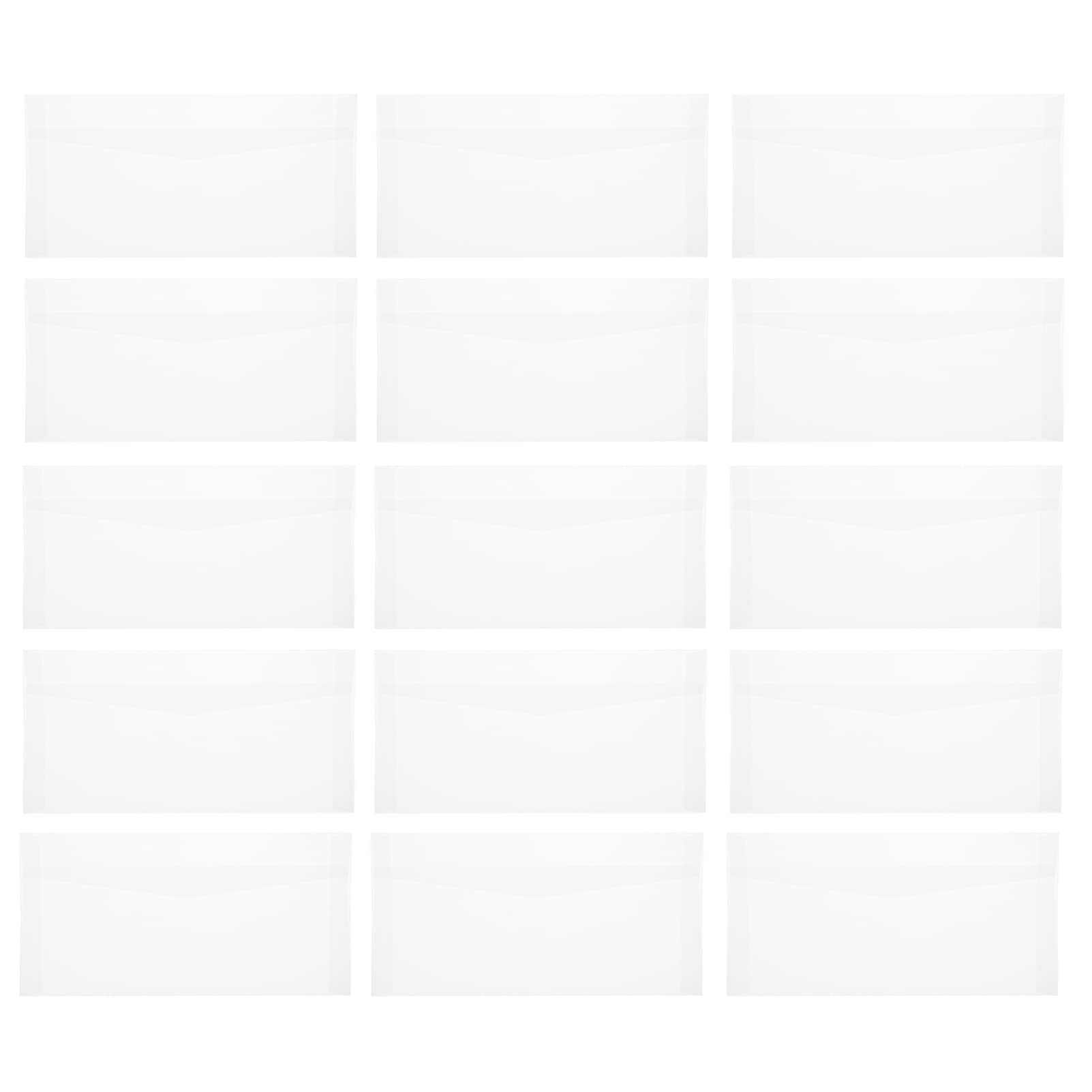 TOYMYTOY20Pcs Translucent Paper Envelopes White Invitation Letter Holder Envelopes Blank Note Card Envelopes for Wedding Birthday Party
