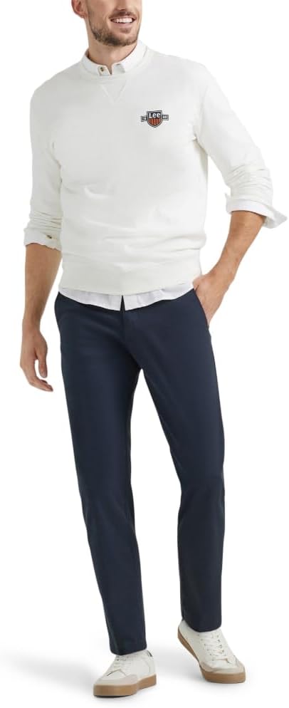 Lee Men's Extreme Motion Flat Front Slim Straight Pant - Image 4
