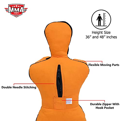 Kids Jiu Jitsu Grappling Dummy Youth Wrestling Practice Dummy For Bjj Karate Boxing Throwing Kick Practice - 4 Feet -Unfilled, 48 Inch #TOP4