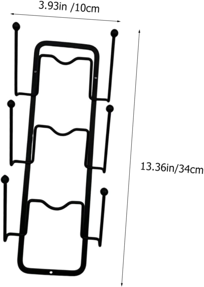 2pcs Decorative Pan Cover Rack Pot Lid Organizer for Kitchen Cabinet Wall Mount