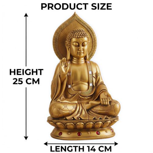 Image of Global Grabbers Buddha Idol Statue | Show Pieces for Home Decor Living Room | House Warming Gifts New Home, Showpiece For Home Decor Living Room, Decorative Items For Home Decor, Gift Items For Home