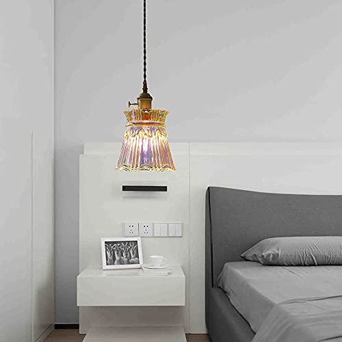 Lámpara colgante de vidrio ajustable para iluminar mesas de salón oscuras con elegancia 5
