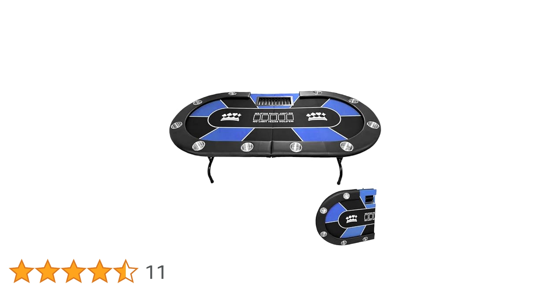 Amazon.co.jp: TiltPlay ポーカーテーブル 折りたたみ 10人対応