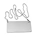 New Star Foodservice 27532 Stainless Steel Chain Sign, (Plain) for Dry Erase Marker, 3.5"x 1.5", Set of 6