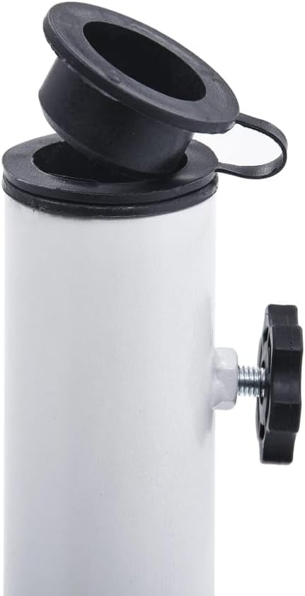 SKM Umbrella Base White 12 kg 48 cm Cast Iron (Weight-13KG)-240722