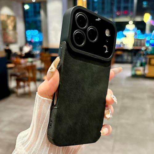 RNOZX For iPhone 16 Pro Max�p �������U�[�ϏՌ��X�}�z�P�[�X �}�b�g�J�o�[�iFor iPhone 16 Pro Max�p/�u���b�N�j