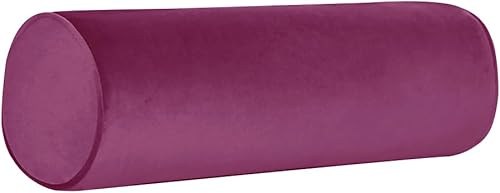 Tinbolunce Fundas de almohada cilíndricas redondas para el cuello con cremallera, fundas de almohada cilíndricas redondas para dormitorio, sala de