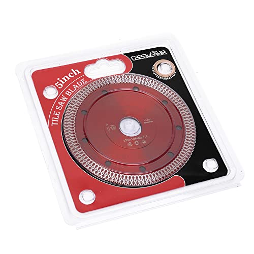 Image of Casaverde 5 inch Ceramic Cutting Blade (5 inch) | Fast,Clean Cuts with Great Life & Speed,Mesh Thin Turbo Rim,7 /8 inch-5 /8 inch Arbor Fit for Angle Grinders