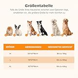 Growaystory Hundebett orthopädisches Hundesofa Hundecouch mit eierförmiger Ergonomischer Kistenschaum waschbar rutschfest (50x40x18CM, 3-seitiger Umrandung)