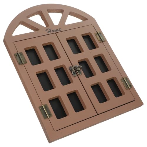Tableau noir rétro en bois marron MERRYHAPY pour décoration de fenêtre