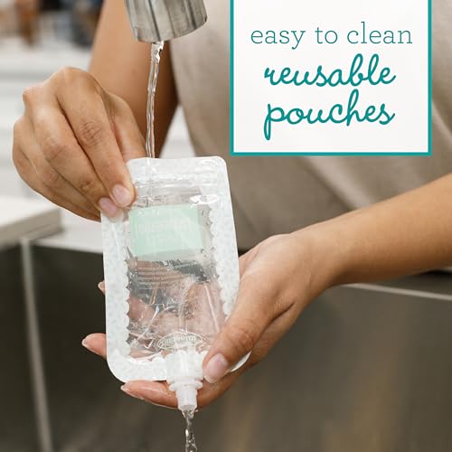 Image of Infantino Reusable Squeeze Pouches, BPA-Free, 3.5 oz, 25-Count, Reusable Pouches (Pack of 6)