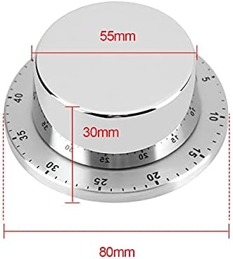HBJWOV Kitchen Timer with Magnetic Base Gadgets Cooking Tools Stainless Steel image 3