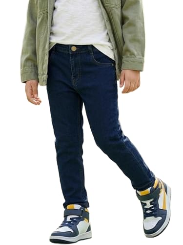 Image of Urbano Juniors Boys Mid Rise Slim Fit Washed Denim Jeans Stretch
