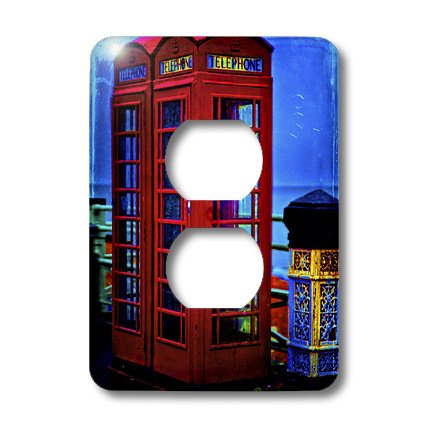 Boîtes téléphoniques rouges britanniques Bleu double prise murale