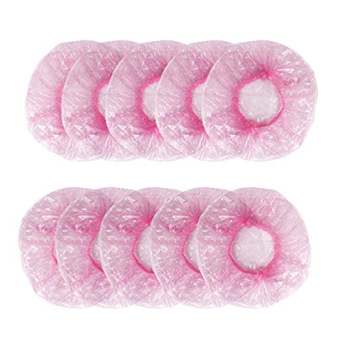 MILISTEN 300Pcs Gorro de Ducha Desechable Gorro de Plástico Bouffant Gorro de Baño Impermeable con Borde Elástico para Hotel Salón de Belleza SPA Barber Suministros