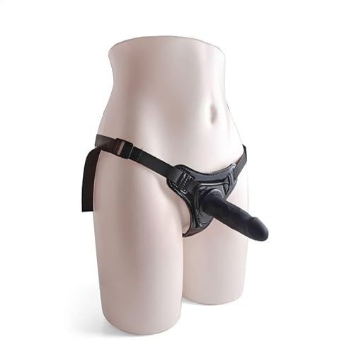 Strap on cintura regolabile indossabile dildo realistico nero fallo sesso safico sodomia