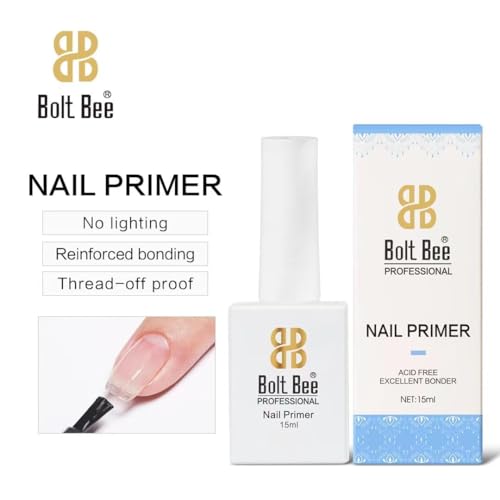 Image of BOLT BEE Nail Primer and Dehydrator air dry15ml Soak Off UV LED Gel Nail Polish set for Nail Art