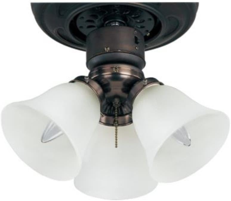 Maxim Lighting FKT207FTOI Basic-Max-Three Light Ceiling Fan Light Kit with Wattage Limiter in style-12 Inches Wide by 6.25 inches high, Finish Color: Oil Rubbed Bronze