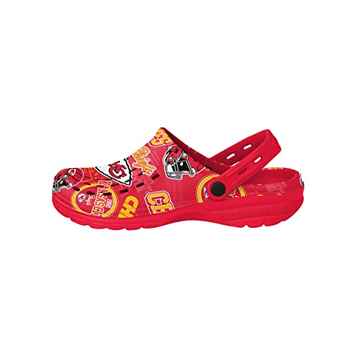 Image of FOCO Arizona Cardinals NFL Mens Historic Print Clog with Strap