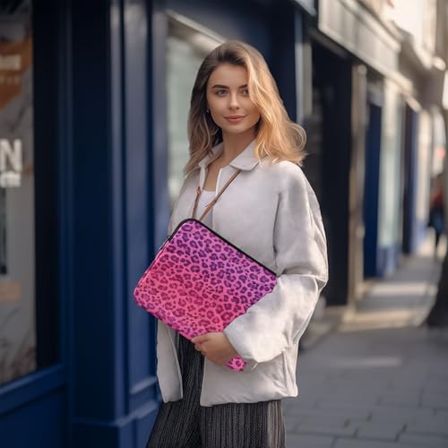 Funda para portátil ALAZA Leopard rosa 13-14 pulgadas miniatura 7