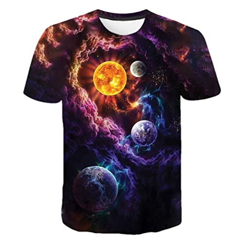 T-shirt galaxie XK-12 imprimé 3D pour homme et femme en taille 3XL