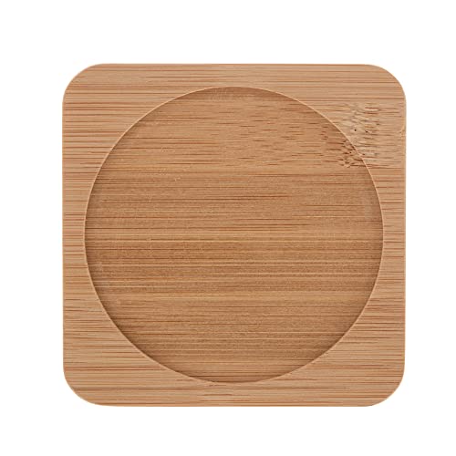 Conjunto de Petisqueira com 2 Bandejas de Bambu e 2 Potes de Cerâmica 10cm x 10cm - Lyor