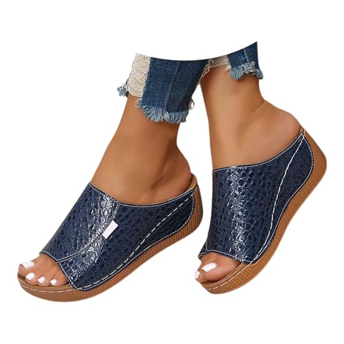 Sandalias Mujer Comodas Vestir Tacon Zapatos Planos Tranpirable con Suela Mesh Playa Piscina Flip Flop Cierre de Hebilla Ajustable al Tobillo, Ofertas flash del dia