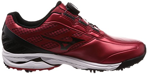 [ミズノ] ゴルフシューズ ウエーブケイデンス ボア メンズ スパイク 3E レッド×ホワイト 24.5cm 6枚目