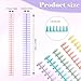 16 PCS Comb Binding Spines, Plastic Spiral Binding Coils, 30 Rings Click Binding Spines for Student Teacher Business Document File Notebook File Making (Colorful)