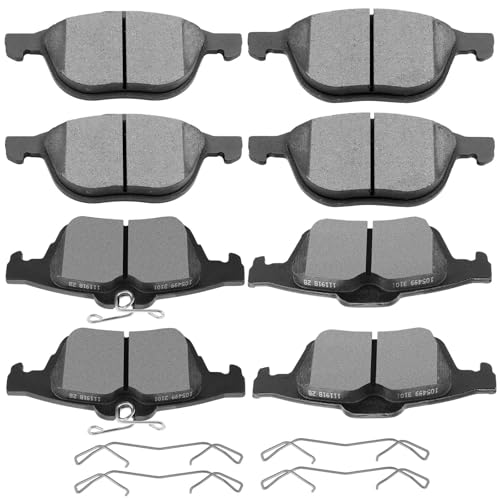 Image of SCITOO D1044 D1564 Front Ceramic Rear Semi-Metal Brake Pad Sets Fit For Ford For EcoSport /For Escape /For Focus /For Transit Connect,For Mazda 3 /3 Sport /5,For Volvo C30 /C70 /S40 /V50