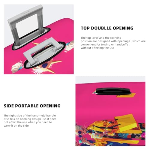 Hip Hop People No.126 Travel Luggage Covers - Elasticity Suitcase Covers Protector for Luggage 18-32 Inch4