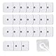 Elektroden Pads,25 Stücke 5x5cm 3,5mm Druckknopf Wiederverwendbar Klebeelektroden,Selbstklebende Ersatzpads,Gerät Pads,Fest Haftend,mit Nicht reizendem Design Compatible with TENS-EMS