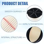 2Pcs Replacement Filter Fit for Craftsman 009-38754 CMXZVBE38754 Red Stripe General Purpose Wet Dry Vac Replacement Filter for 5 to 20 Gallon Shop Vacuums