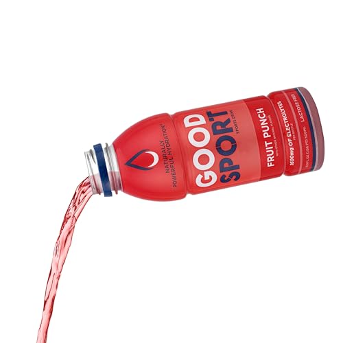 GoodSport® Electrolyte Sports Drink, Rapid & Long-lasting Hydration, 16.9. oz (12 Count) – Fruit Punch