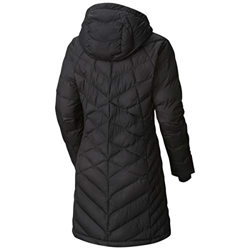 Columbia Jaqueta feminina Heavenly Long com capuz, preta, GG