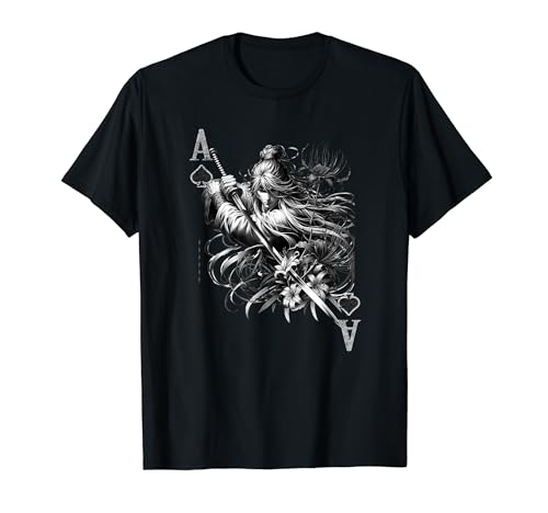 Cool Poker Design Ace Of Spades Samurai Edition Camiseta