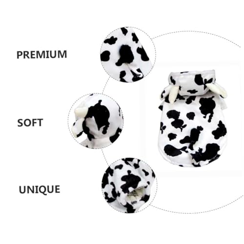 Disfraz para perro estampado de vaca tamaño S miniatura 7