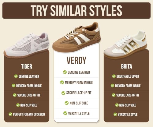 Image of Genuine Leather Slip On Sneakers for Women with Leather Memory Foam Insole | Memory Foam Insole Lightweight Shoes for Women - Womens Fashion Sneakers - Comfortable Women Footwear Everyday Essentials