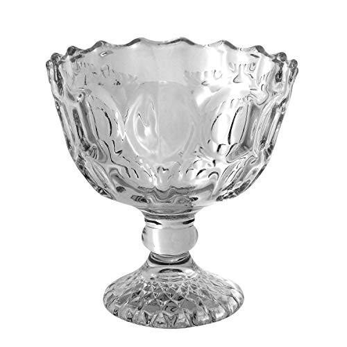 Image of SOOGO Vintage Glass Ice Cream Cup Set, 170 ml, Set of 6, Transparent