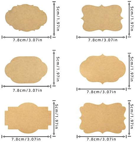 Irich Christmas Labels Stickers, Food Labels Stickers for Jars Handmade Decorative Storage Food Address Name Marking (Brown)