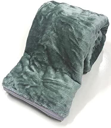 De Lavish Faux Fur Mink Throw Blanket Sofa Bed Fluffy Soft Warm Large Single Single Size 127 x 152 Cm, Royal Blue