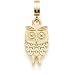 Produktbild Leonardo Jewels Clip&Mix Lilo Anhänger, Ketten-Anhänger aus Edelstahl, 2,5 cm, kleiner Eulen Armband-Charm, Gold, Damen Schmuck, 022886