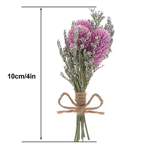 8 Pcs Mini Gypsophila Bouquets Dried Flower Daisy Bundles Dry Flower&Leaves Natural Lagurus Dried Embossing Flower Plant Stem Bunch for DIY Craft,Card Decoration,Photo Props,Home Party&Wedding Decor - Thumbnail 2