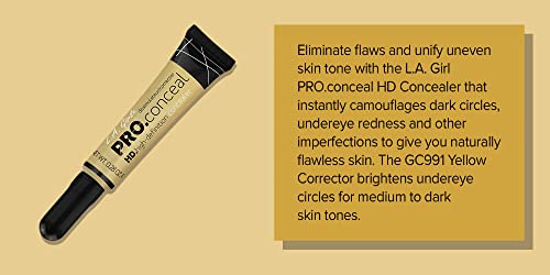 L.A GIRL Pro High Definition Natural Concealer (Cream, GC 991 Yellow Corrector) - Image 4