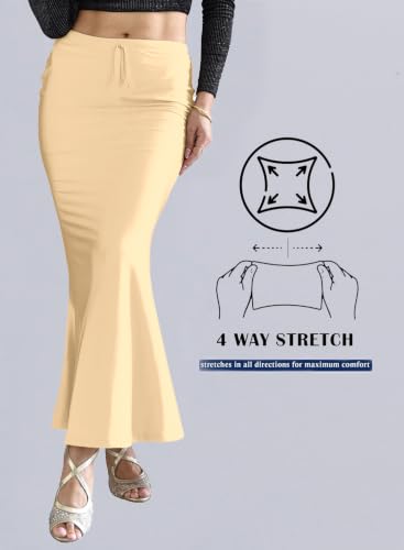Image of Saree Shapewear Petticoat for Women, Stretchable Saree Shaper