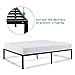HAAGEEP Black Queen Bed Frame Metal No Box Spring Needed 14 Inch Platform Heavy Duty Beds Frames with Storage, BQ