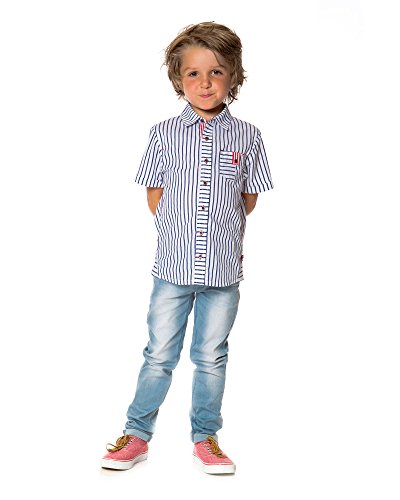 Deux par Deux Boys' Denim Pants Light Blue Wild Side Story, Sizes 18M-103