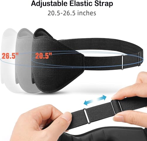 Image of INSIME 3D Memory foam Sleeping Mask For Men Women Sleep Mask Blind Fold Eye Cover Pad For Travel | Night eye band eyemask patch Complete Blackout Sleeping Eye Mask (Pack of 2)