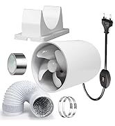 HF-100P Ventilateur Tubulaire Avec Roulement à Billes 100 Mm Ventilateur Tubulaire Faible Bruit Pour Salle De Bain Wc Cuisine Serre 51333626