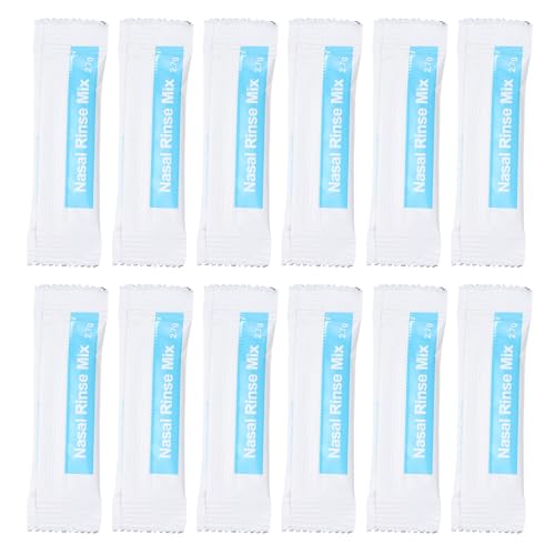 HIAKDOFT Sobres de Solución Salina para Lavado Nasal 27 G X 40 Unidades Sal Fisiológica Sobres Individuales para Limpieza Nasal de Adultos y Uso Doméstico y Portátil
